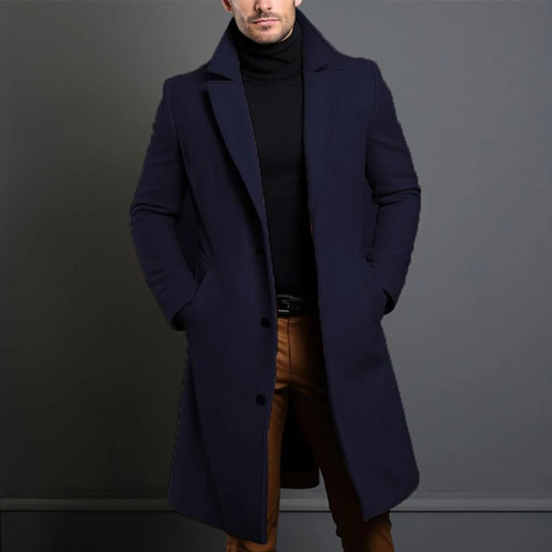 Liam l Winter Jacket for Men | Luxury Knitted Long Coat | Superior Warmth
