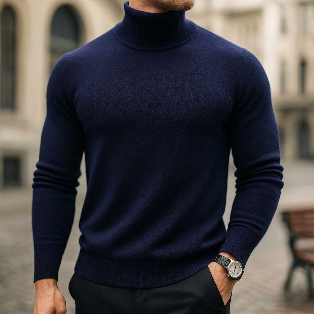 Chris l 100% Wool Turtleneck