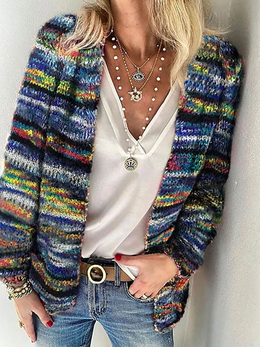 Claudia l Striped multicolored vest