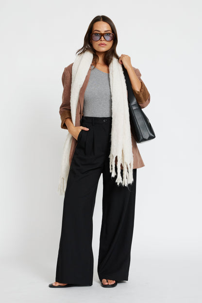 Zara Adjustable Wide Leg Trouser - Black