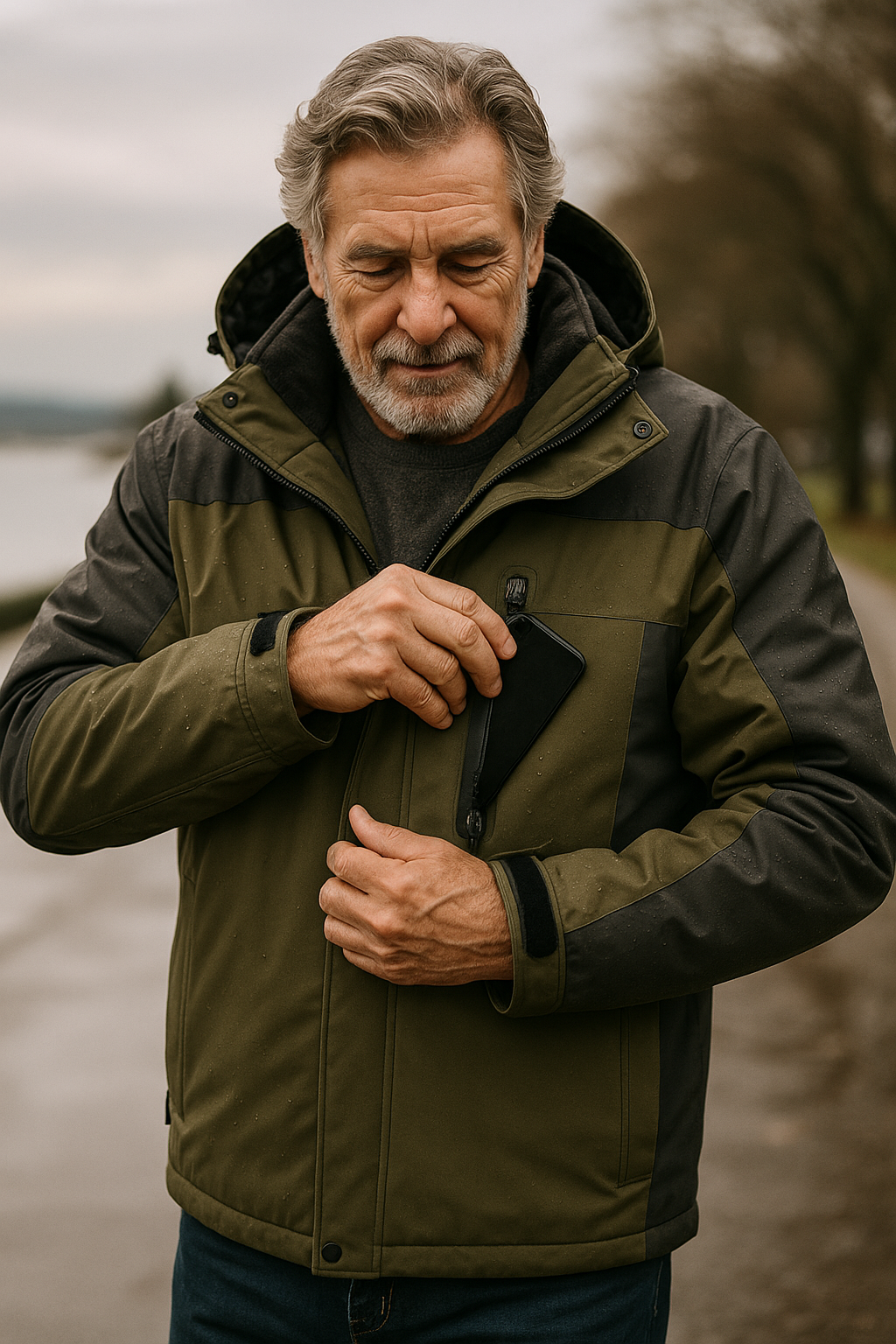 Robert l Waterproof and Windproof Jacket