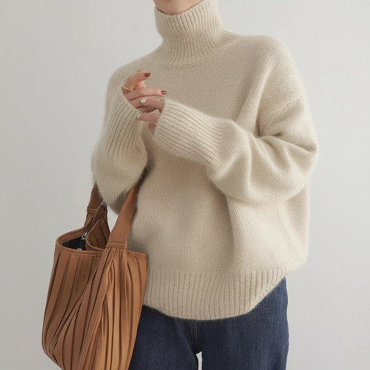 Emma l Luxe Cashmere Turtleneck Sweater