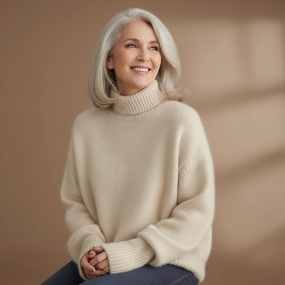 Emma l Luxe Cashmere Turtleneck Sweater