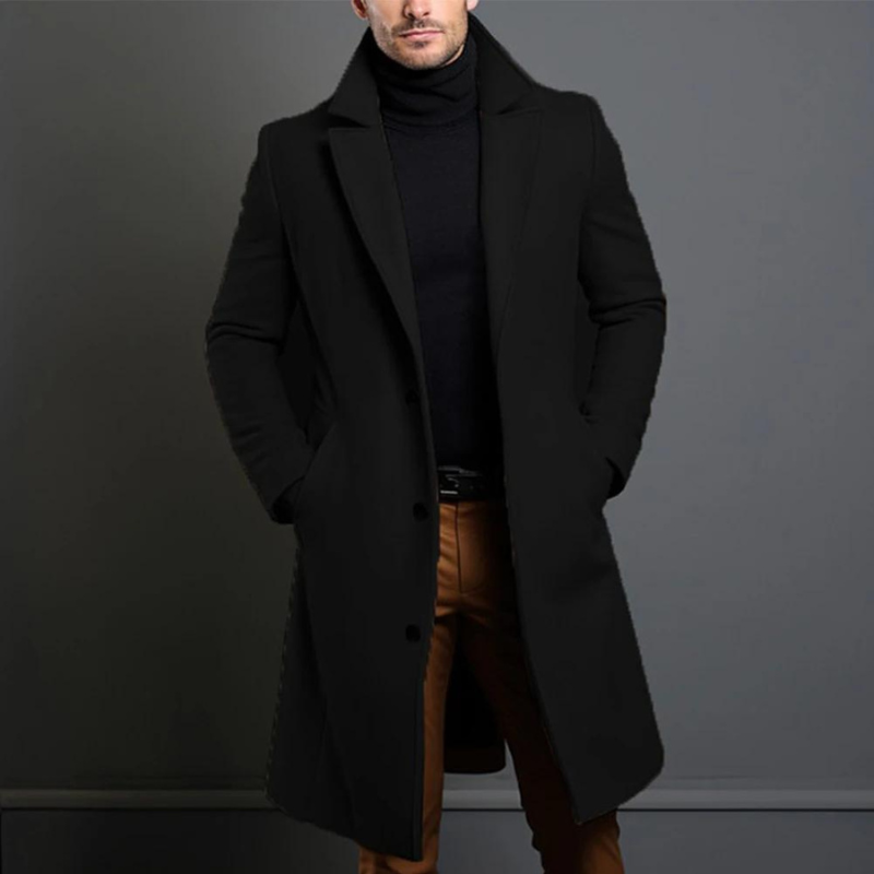 Liam l Winter Jacket for Men | Luxury Knitted Long Coat | Superior Warmth