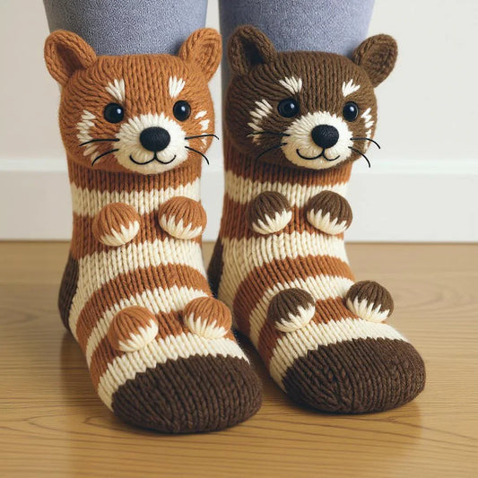 Red Panda Socks